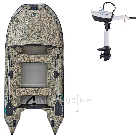 Ponton GLADIATOR ACTIVE C330AL Camo Digital - pompowana łódź z aluminiową podłogą
