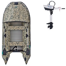 Ponton GLADIATOR ACTIVE C330AL Camo Digital - pompowana łódź z aluminiową podłogą