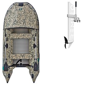 Ponton GLADIATOR ACTIVE C330AL Camo Digital - pompowana łódź z aluminiową podłogą