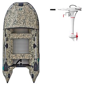Ponton GLADIATOR ACTIVE C330AL Camo Digital - pompowana łódź z aluminiową podłogą
