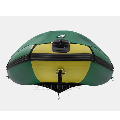 Ponton GLADIATOR ACTIVE C370AL Green-Yellow  - pompowana łódź z aluminiową podłogą