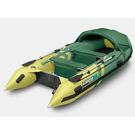 Ponton GLADIATOR ACTIVE C370AL Green-Yellow  - pompowana łódź z aluminiową podłogą