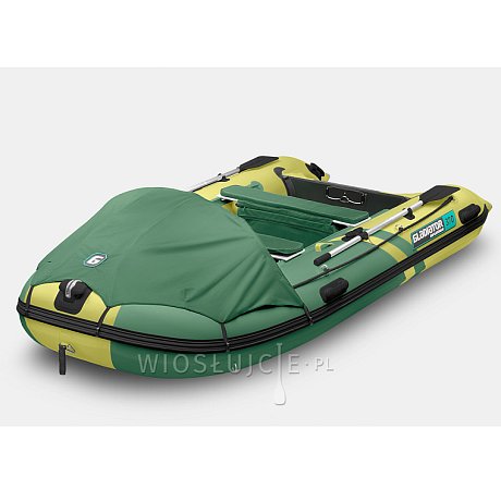 Ponton GLADIATOR ACTIVE C370AL Green-Yellow  - pompowana łódź z aluminiową podłogą