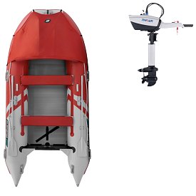 Ponton GLADIATOR ACTIVE C370AL Red-White - pompowana łódź z aluminiową podłogą
