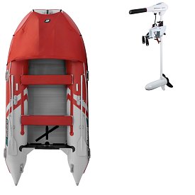 Ponton GLADIATOR ACTIVE C370AL Red-White - pompowana łódź z aluminiową podłogą