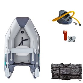 Ponton GLADIATOR AK260AD Light-Dark gray - pompowana łódź z pompowaną podłogą