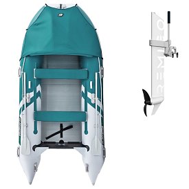 Ponton GLADIATOR ACTIVE C420AL Sea green/White - pompowana łódź z aluminiową podłogą