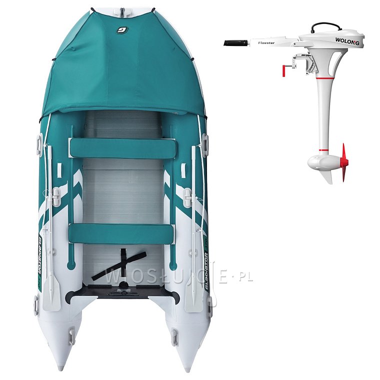 Člun GLADIATOR ACTIVE C420AL sea green - nafukovací člun s hliníkovou podlahou