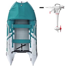 Ponton GLADIATOR ACTIVE C420AL Sea green/White - pompowana łódź z aluminiową podłogą