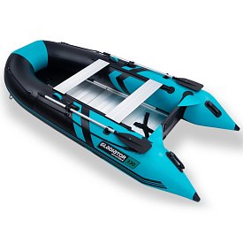 Ponton GLADIATOR CLASSIC B330AL black turquise - pompowana łódź z aluminiową podłogą