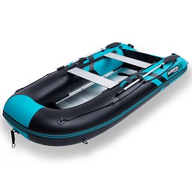 Ponton GLADIATOR CLASSIC B330AL black turquise - pompowana łódź z aluminiową podłogą