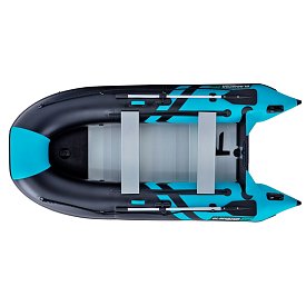 Ponton GLADIATOR CLASSIC B330AL black turquise - pompowana łódź z aluminiową podłogą