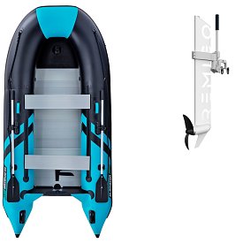 Ponton GLADIATOR CLASSIC B330AL black turquise - pompowana łódź z aluminiową podłogą