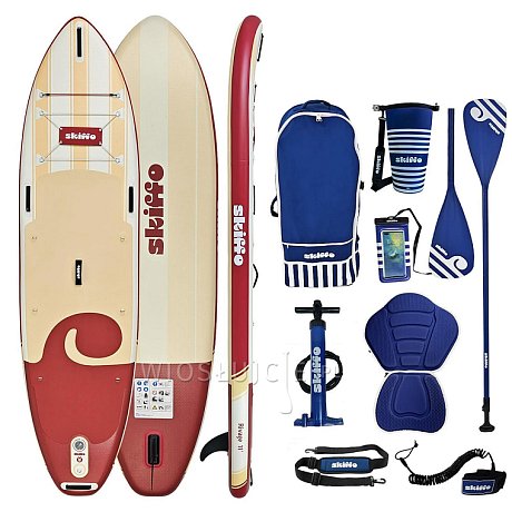 Deska SUP SKIFFO Rivage Lava 11' COMBO - pompowany paddleboard