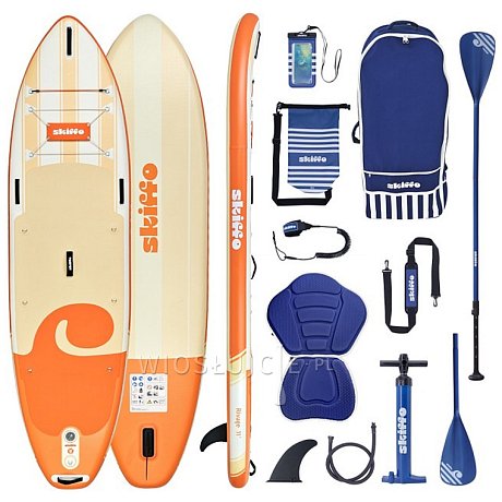 Deska SUP SKIFFO Rivage Coral 11' COMBO - pompowany paddleboard