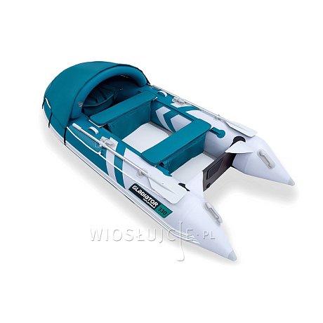 Ponton GLADIATOR ACTIVE C330AD Sea green-White - pompowana łódź z pompowaną podłogą