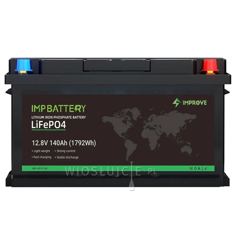 Baterie IMPROVE 140Ah 12.8V  LiFePO4 Bluetooth
