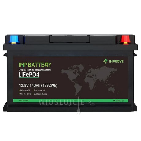 Akumulator IMPROVE 140 Ah 12,8 V LiFePO4 Bluetooth