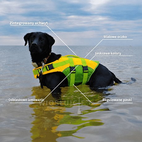 Kamizelka ratunkowa dla psa RESTUBE Dog Life Jacket - kamizelka asekuracyjna dla psa