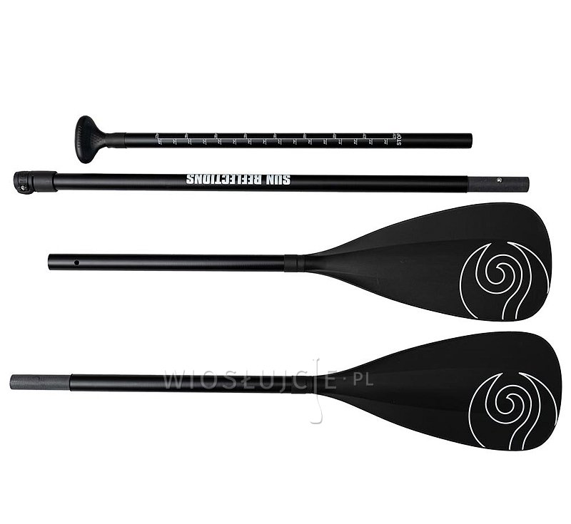 Pádlo SUN REFLECTIONS Combo CARBON PLUS 4-dílné karbonové, nastavitelné pro paddleboard i kajak