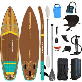 Deska SUP RIDEWAVE VOYAGER MULTIFLEX 10'6 - pompowana deska SUP