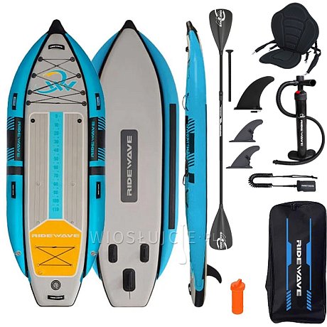 Deska SUP RIDEWAVE FISHING SUP 11' COMBO - pompowana deska wędkarska